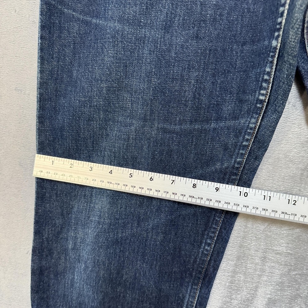 Banana Republic Jeans Mens Large Blue Dark Wash Button Fly Denim Pants 34x28 - Picture 6 of 13